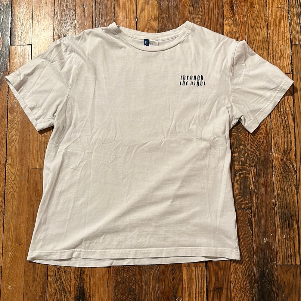 “Through the Night” T-shirt - Medium, White